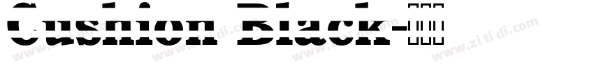 Cushion Black字体转换
